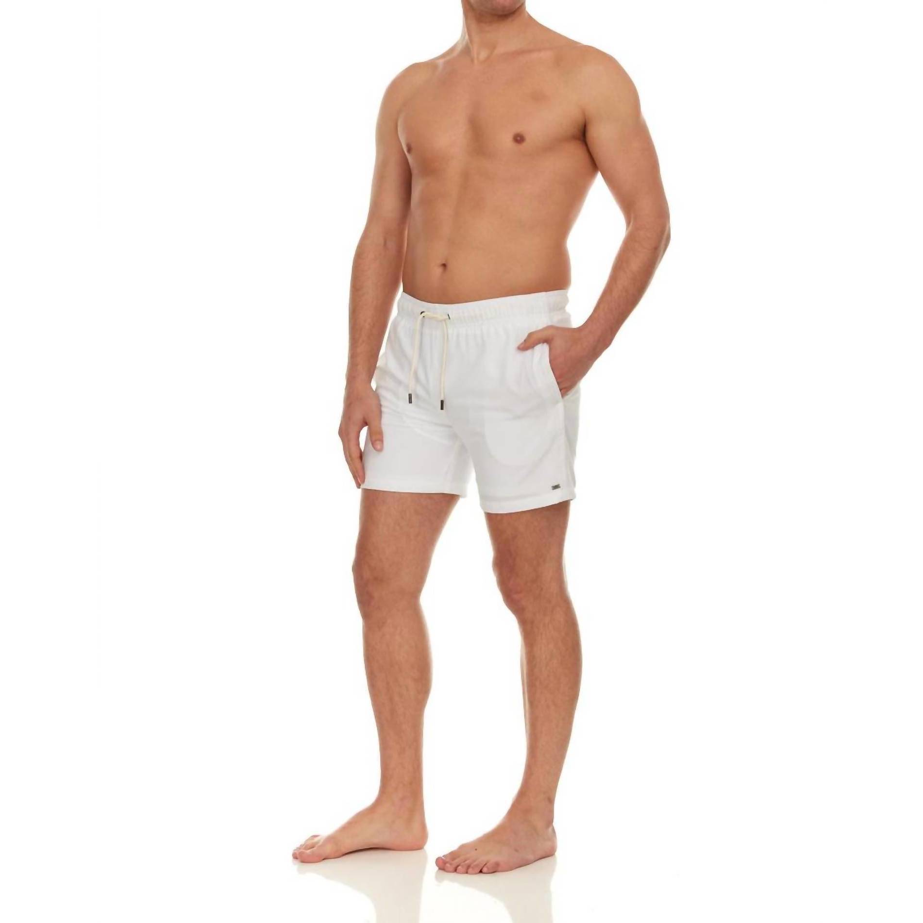 New Harmonqlo Cyprus Swim Trunk In White
